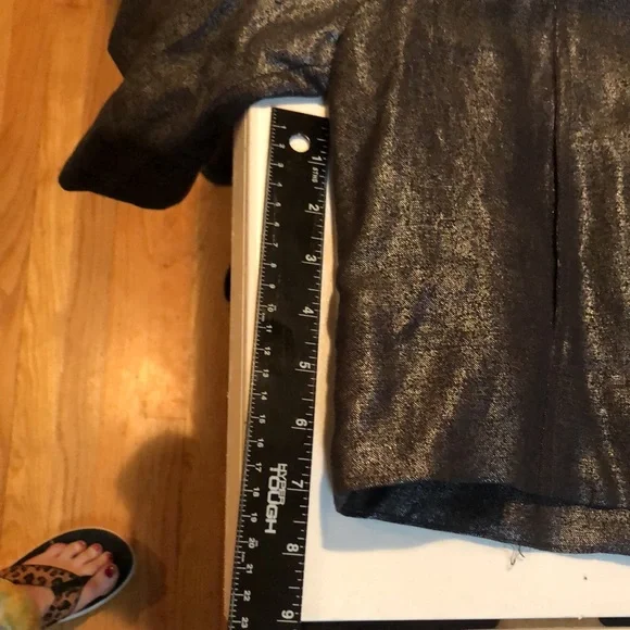 Sandro Sportswear  size XL black very dark metallic gray jacket with 3/4 sleeve - Picture 8 of 16